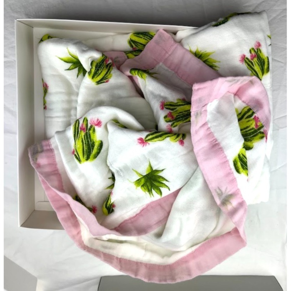 Bamboo Succulent Cactus‎ 6 Layer Muslin Baby Blanket Quilt 47" Soft Lolly Banks